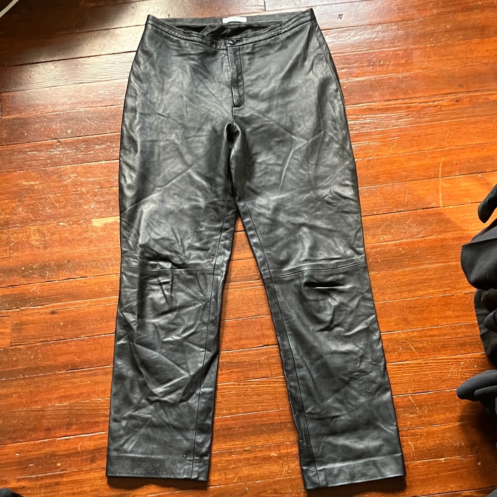 Barney’s New York Co-op Vintage Lambskin Leather Pants